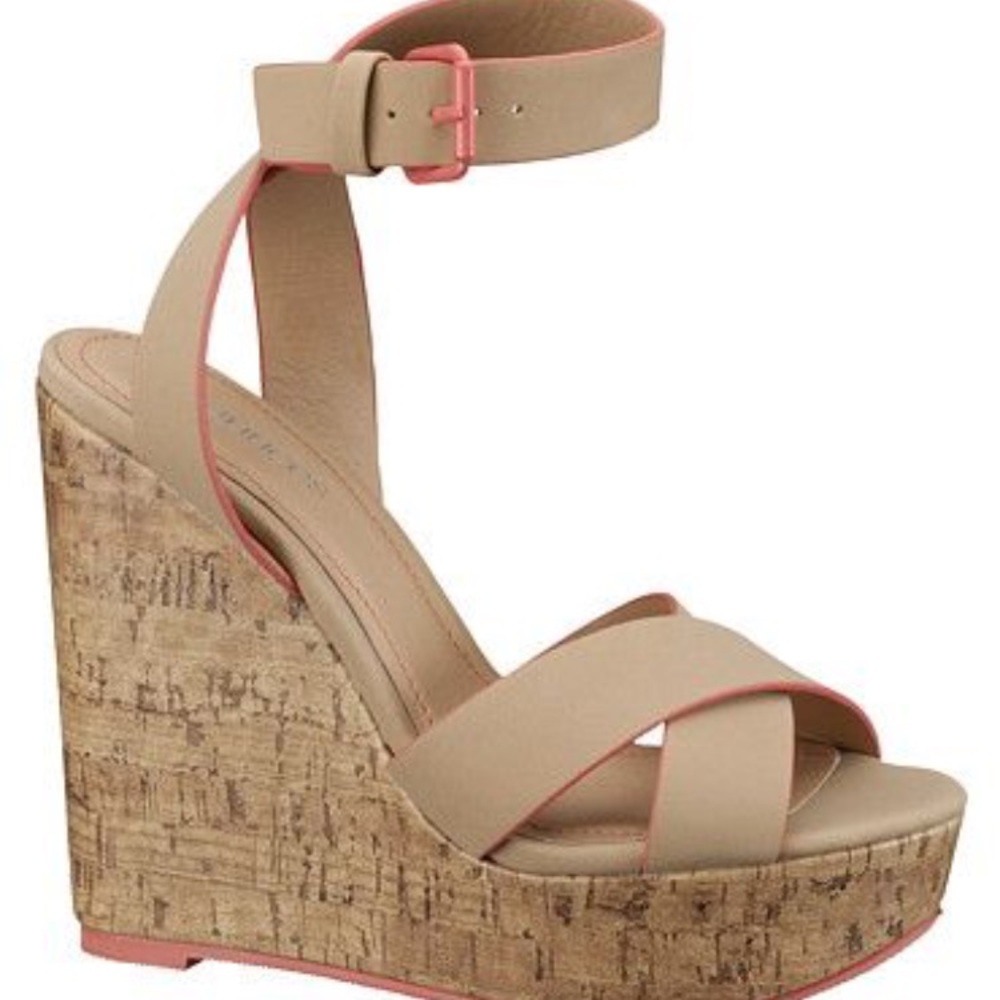 Maurices wedge cork heel